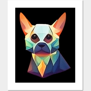 artsy dog Posters and Art